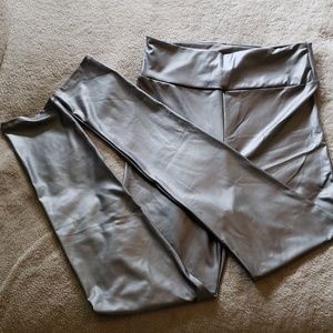 Silver leggings